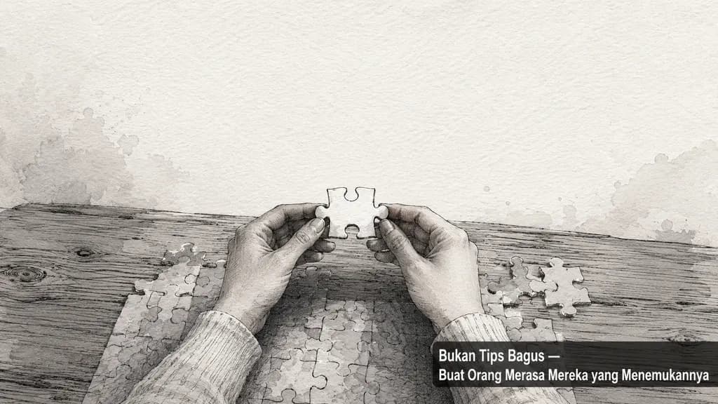 Bukan Tips Bagus — Buat Orang Merasa Mereka yang Menemukannya