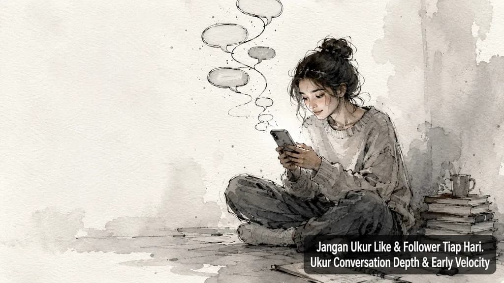 Jangan Ukur Like & Follower Tiap Hari. Ukur Conversation Depth & Early Velocity