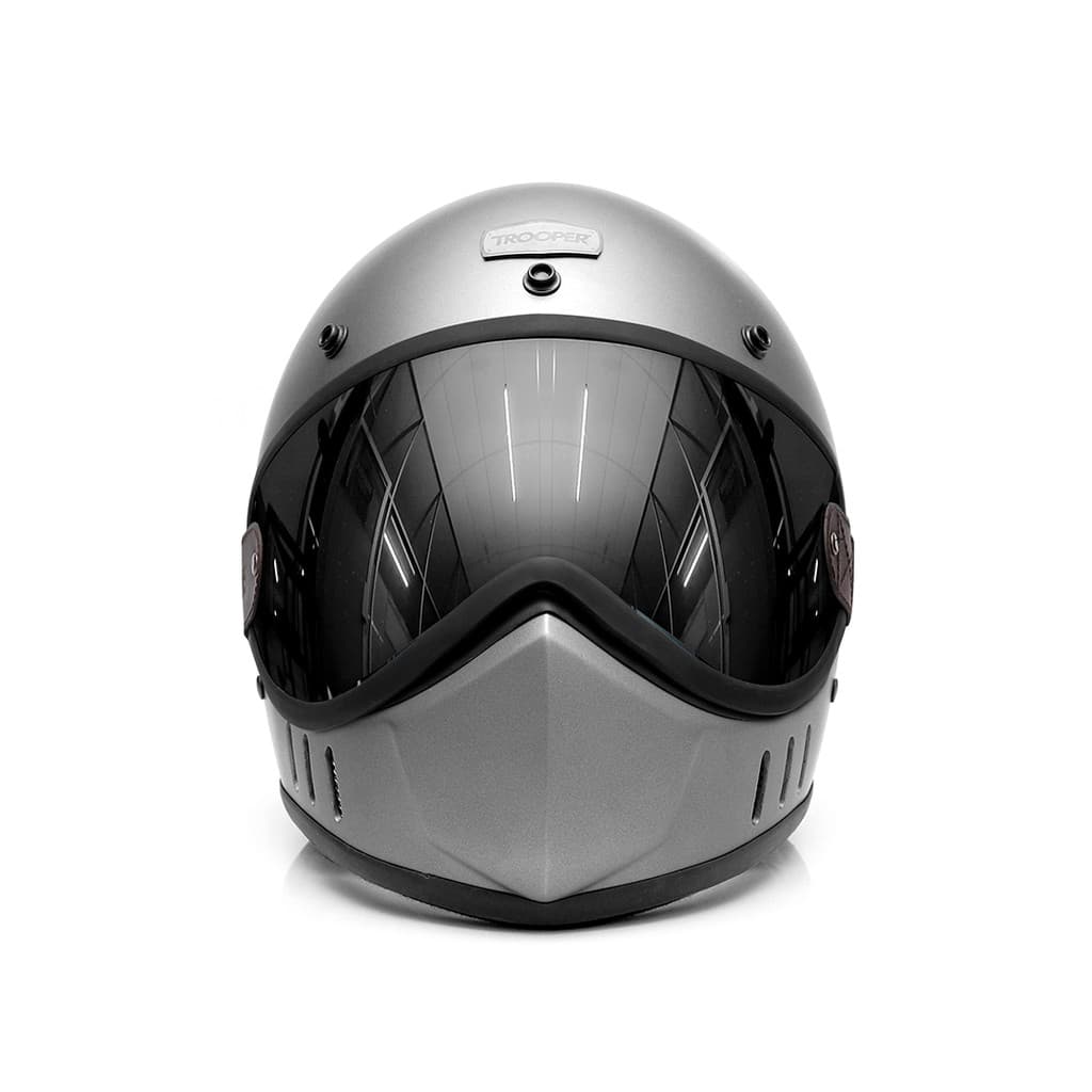 Trooper Custom - Helm X-9 - Full face SNI - Gun Metal Matte