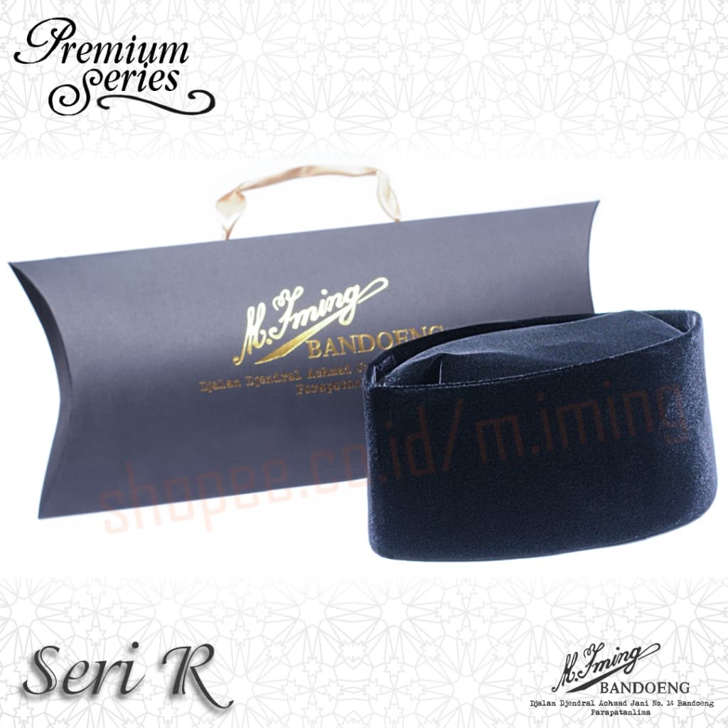M IMING BANDOENG Peci Hitam Seri R & R AC