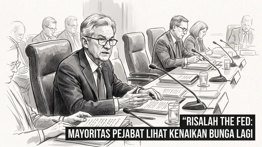 Risalah The Fed: Mayoritas Pejabat Lihat Kenaikan Bunga Lagi