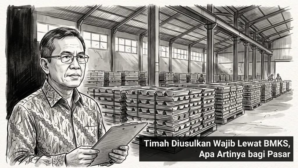 Timah Diusulkan Wajib Lewat BMKS, Apa Artinya bagi Pasar