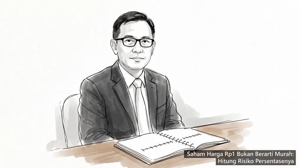 Saham Harga Rp1 Bukan Berarti Murah: Hitung Risiko Persentasenya