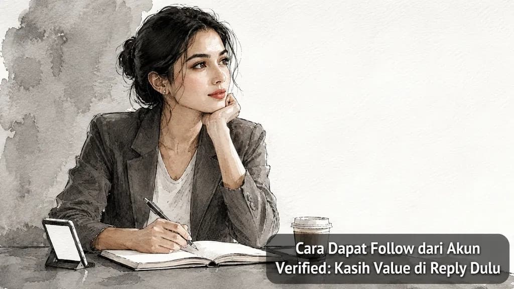 Cara Dapat Follow dari Akun Verified: Kasih Value di Reply Dulu