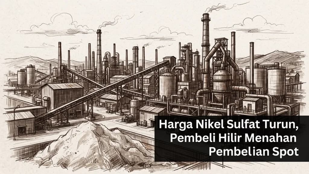 Harga Nikel Sulfat Turun, Pembeli Hilir Menahan Pembelian Spot